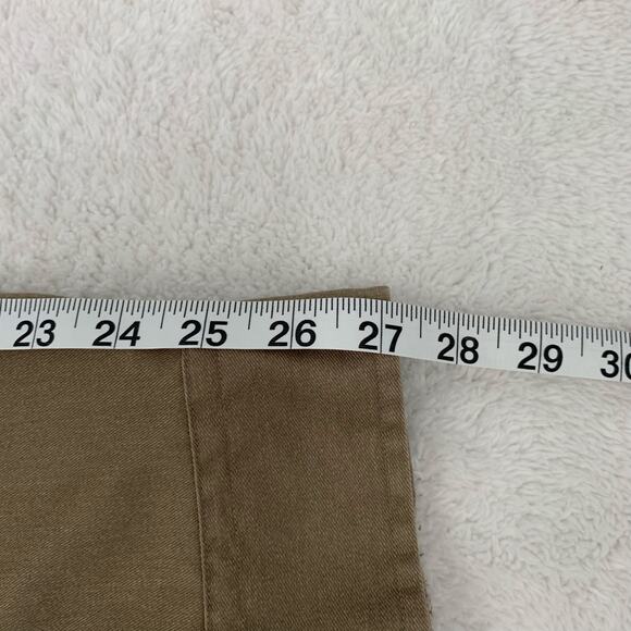 Nautica Mens XXL Button Down Shirt 2XL Long Sleeve Logo Brown Pocket Casual Work - Picture 9 of 11